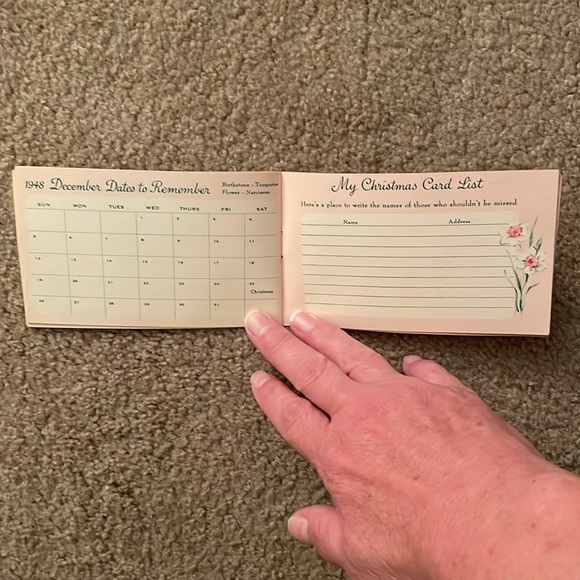 1948 My Hallmark Date Book From Tower Gift Shop Columbus, Ohio - Picture 5 of 6